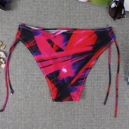 Juice Action Womens Halter Bikini Red Swimwear..