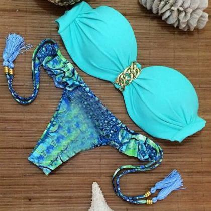 Juice Action Womens Sky Blue Comfortable Swimsuits..