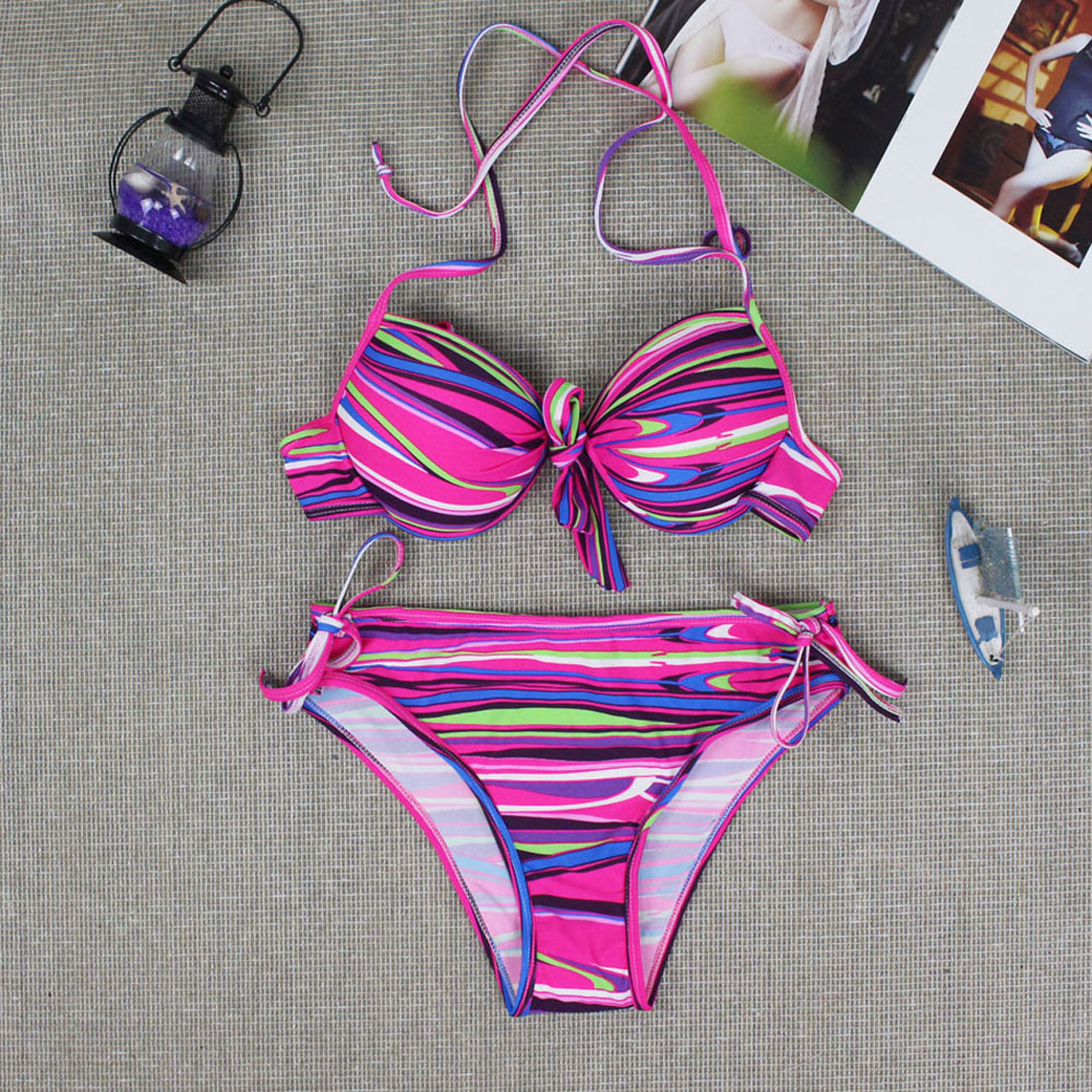 Juice Action Womens Halter Bikini Fashion Swimwear Swimsuit For Summer ...